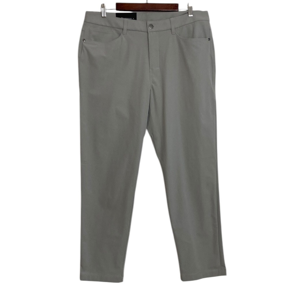 New Lululemon Pants Mens 34 x 28 Light Gray ABC Classic Warpstreme Stretch Golf